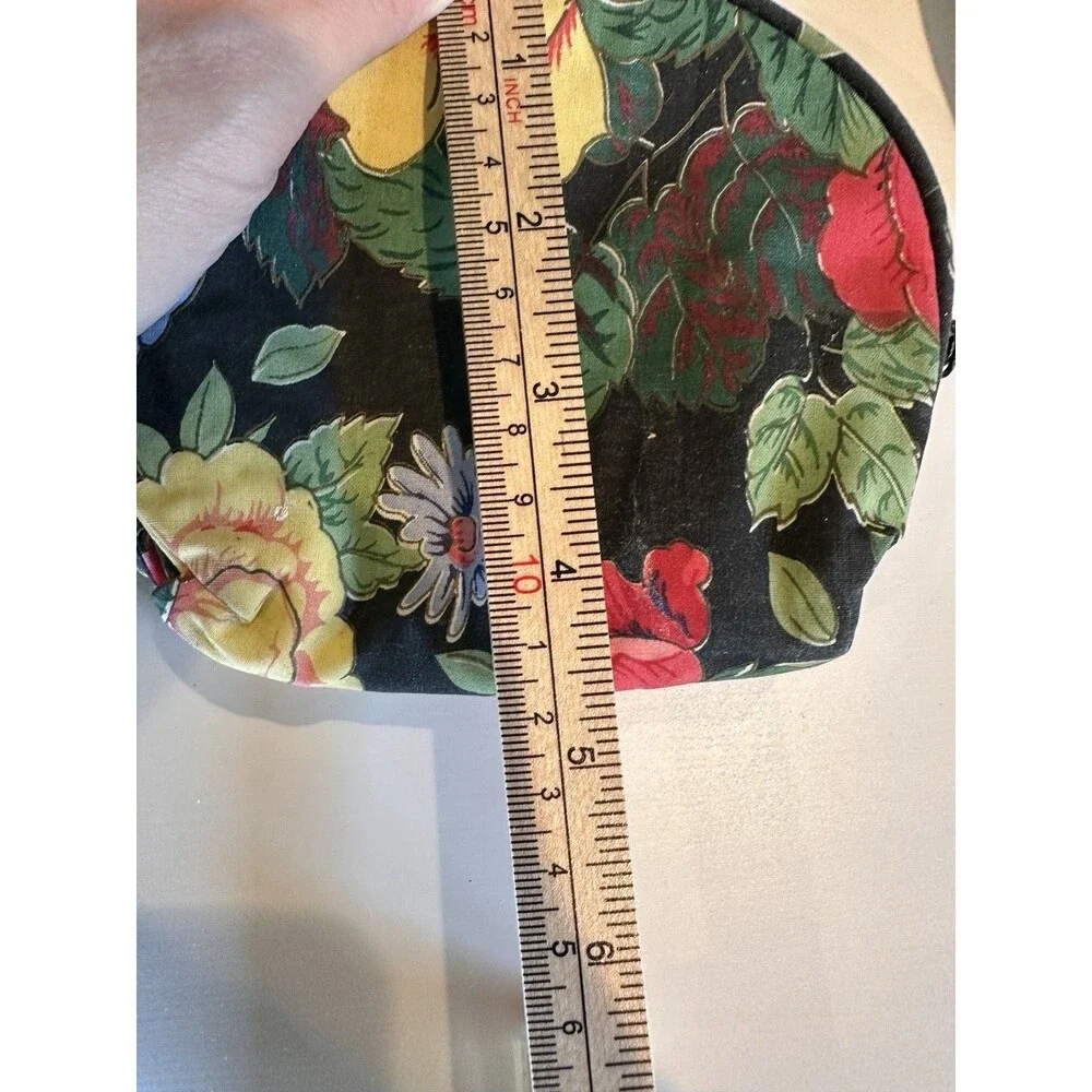 Vintage Quilted Floral Cosmetic Bag 3-Piece Set Travel Makeup Pouches